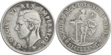 Südafrika Shilling 1938 Georg VI 1936 1952 Kursmünze 1937 1947 s