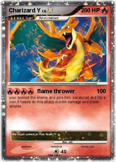 Pokémon Charizard Y 48 48 Flame Thrower My Pokemon Card