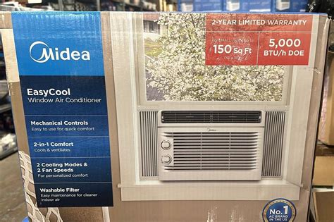 Midea EasyCool 5 000 BTU 115V 2 In 1 Window Air Conditioner Unit 150