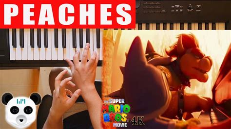 Como Tocar Peaches En Piano Fácil Mario Bros The Movie Tutorial