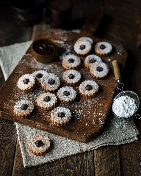 Hazelnut Cocoa Linzer Cookies Stefano Faita