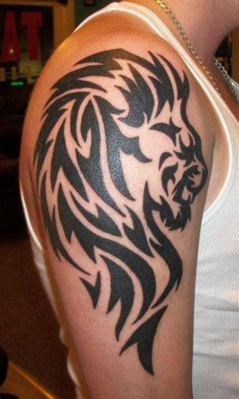 18 Magnificent Tribal Lion Tattoo