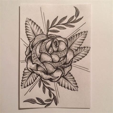 Rose Tattoo Sketch Drawing Tattoo Idea By Ranz Sketches