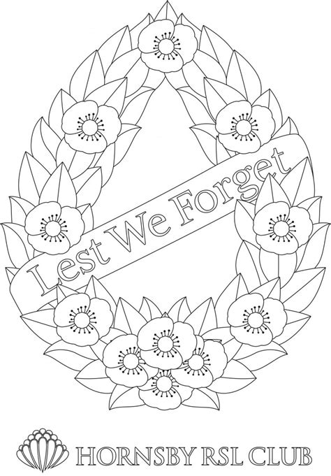 Anzac Day Coloring Pages Coloring Nation