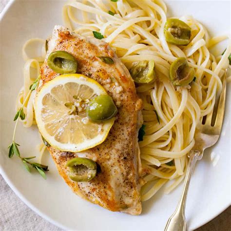 Lemon Olive Chicken Breasts Basil And Bubbly