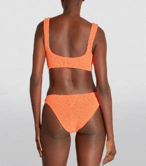 Womens Hunza G Orange Twist Juno Bikini Harrods Uk