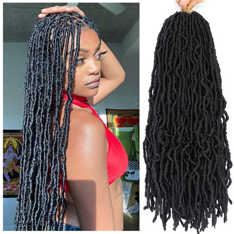 Buy SAMBRAID24 Inch 7 Packs New Soft Locs Crochet Hair For Black Women