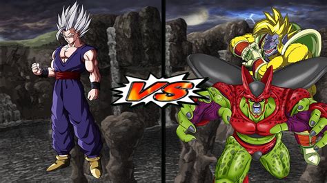 Dbz Bt Gohan Beast Vs Cell Max Baby Vegeta Oozaru Red Potara