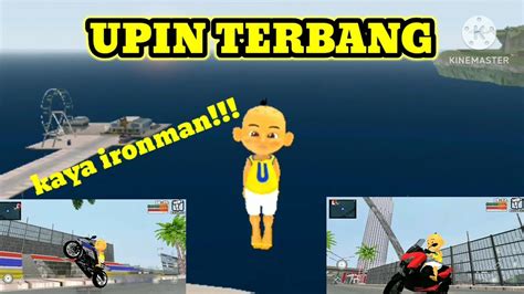 UPIN TERBANG GARA GARA JATUH DARI MOTOR YouTube