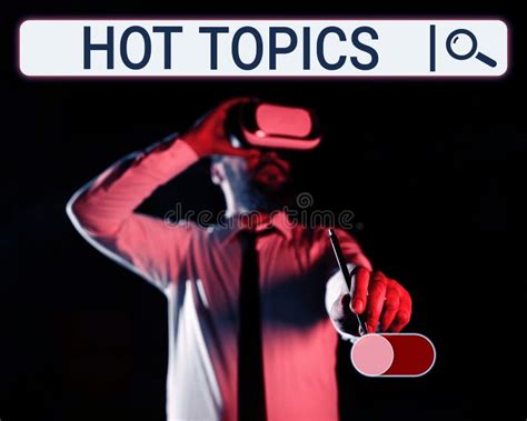 Sign Displaying Hot Topics Business Showcase Subject That A Lot Of People Are Arguing And