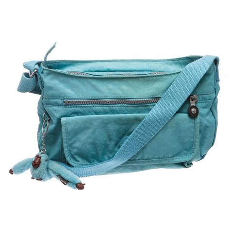 Kipling Blue Nylon Crossbody Messenger Bag