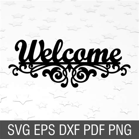 Welcome Svg Welcome Sign Svg Welcome Cut File Greeting Svg Front Door