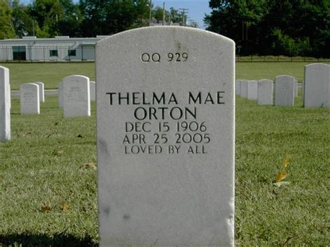 Thelma Mae Hawk Orton M Morial Find A Grave