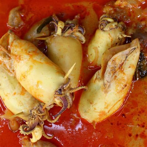 Resepi Gulai Sotong Yang Simple Sedap Lembut Sotong Tak Liat