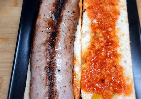 Bocadillo de longaniza a la plancha Receta de Ramón Palmerín Granado