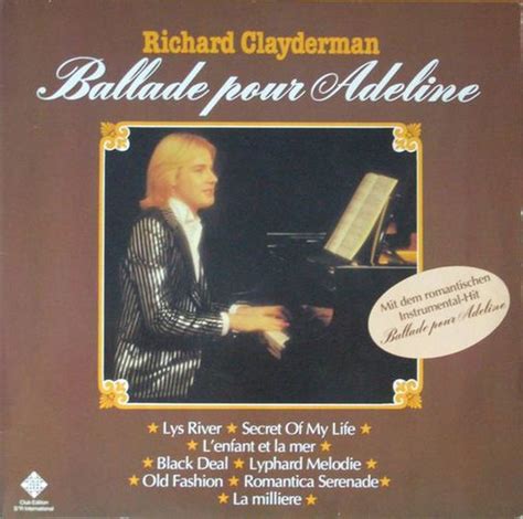 Richard Clayderman Ballade Pour Adeline Ce Vinyl Lp