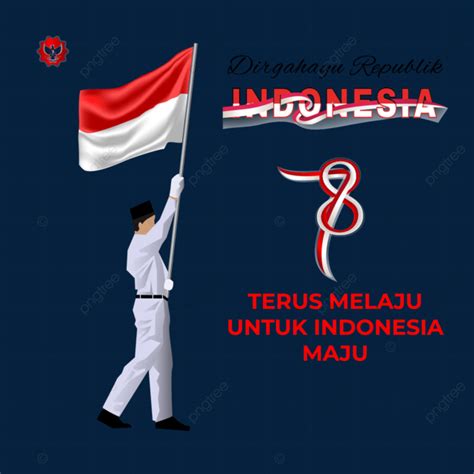 Indonesian Independence Day Vector Illustration Paskibra Flag