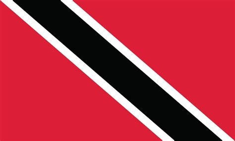 Flat Illustration Of Trinidad And Tobago Flag Trinidad And Tobago National Flag Design