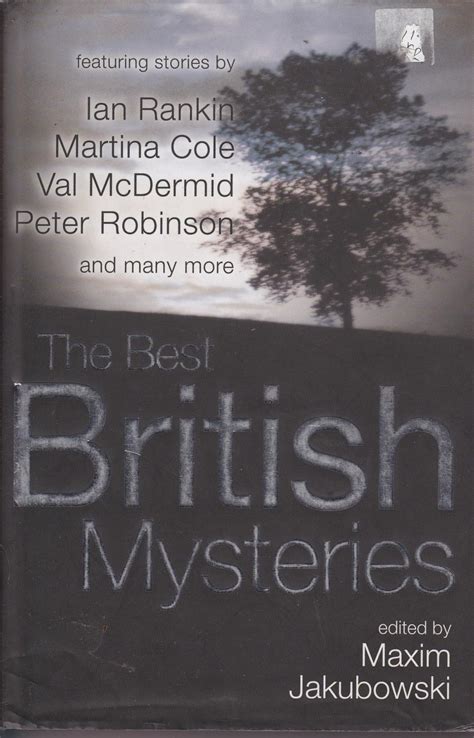 The Best British Mysteries By Ed Maxim Jakubowski Near Fine Hardcover