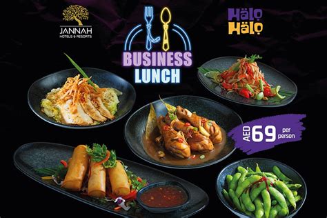 Business Lunch At Halo Halo Dubai Marina Jannah Hotels Resorts