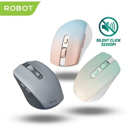 Jual ROBOT MOUSE WIRELESS M370 2 4G 3200DPI SILENT KEY HEMAT BATERAI