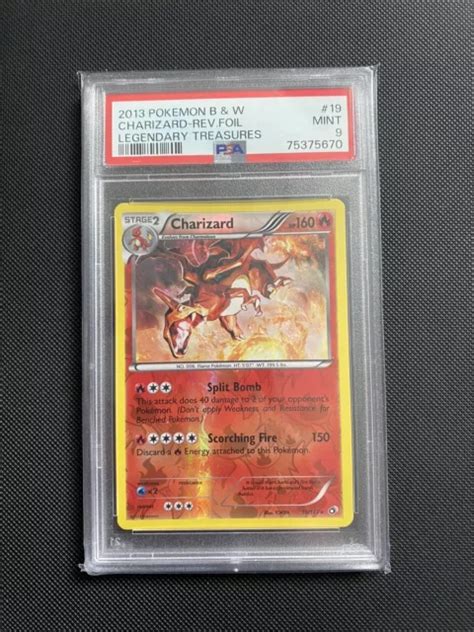 POKEMON BLACK White Legendary Treasures Reverse Holo Charizard 19 113