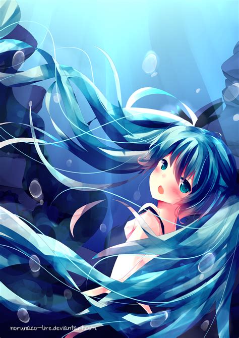 Hatsune Miku Fanart Deep Sea Girl By Lire17 On Deviantart