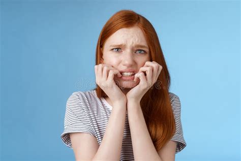 Scared And Panicking Young Worried Redhead Teenage Girl Having Sleepover With Girlfriend