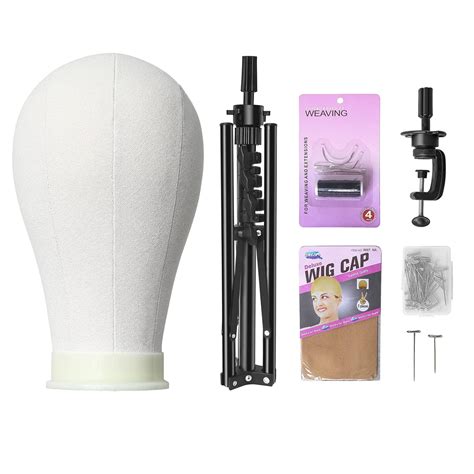 Wig Stand Tripod With Head Foldable Wig Head Stand With