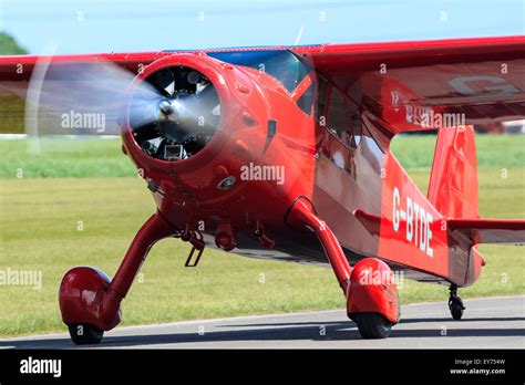 Cessna Airmaster Reg G Btde Taxiing At Breighton Stock Photo Alamy