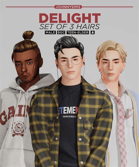 Delight Set Hair Johnnysims Simsguru