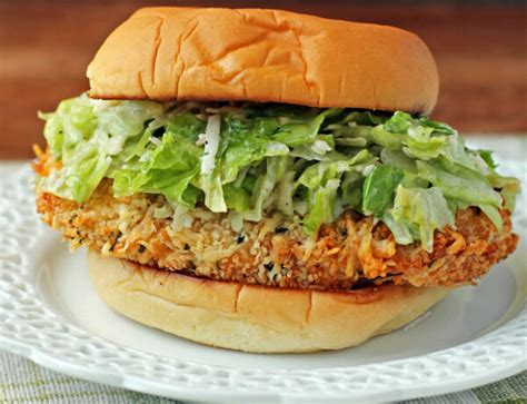 Crispy Chicken Caesar Sandwiches Air Fryer Or Oven Emily Bites