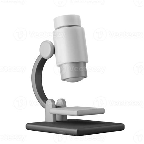 Microscope Biology School Lab 3d Icon Illustration 10881281 Png