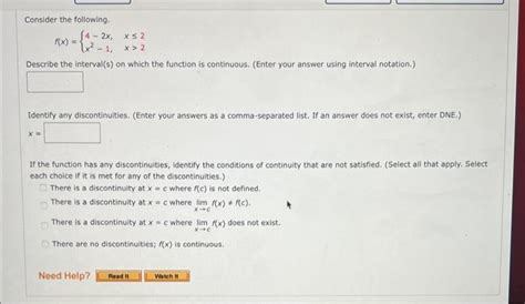 Solved Consider The Following F X X2 5x−24x−3 Describe The