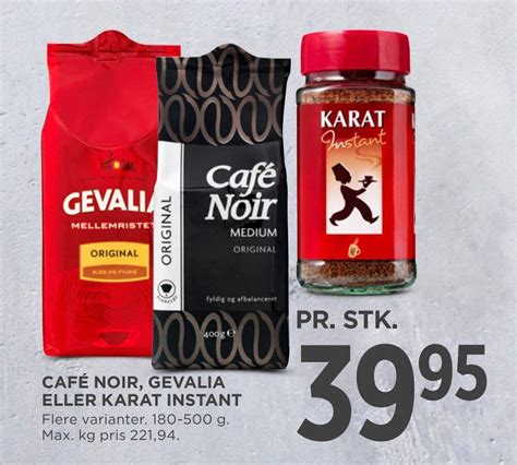 Caf Noir Gevalia Eller Karat Instant Tilbud Hos Meny