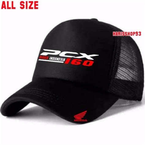 Jual Topi Trucker Premium Honda PCX 160 Shopee Indonesia