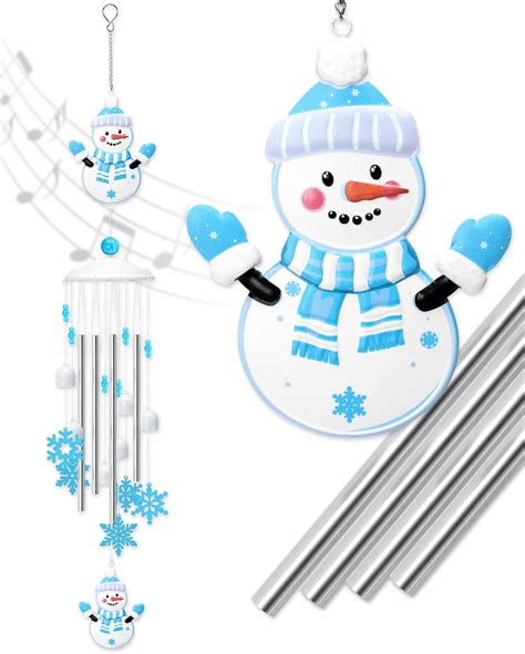 Amazon Tuitessine Snowman Wind Chime For Outside Wind Chimes