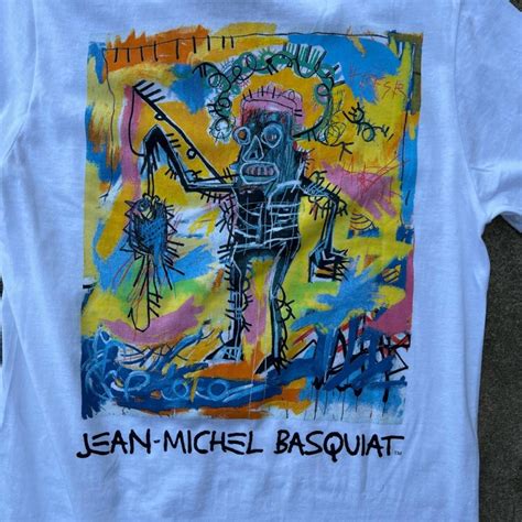 Jean Michel Basquiat Graffiti Artist Jean Michel Basquiat White Tee Men