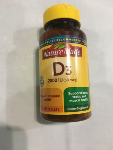 Nature Made Vitamin D Tablets Vitamin D Iu Mcg Exp