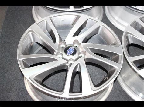 Jdm Subaru 18 Inch Rims 18x75 5x1143 Offset 55 Mag Wheels Engine Land