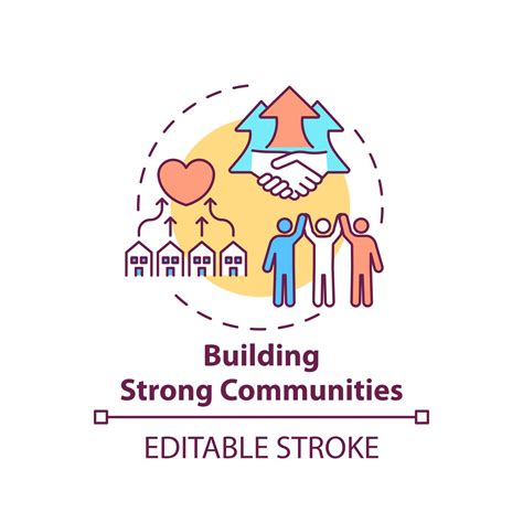 Building Strong Communities Concept Icon 2498352 Vector Art At Vecteezy