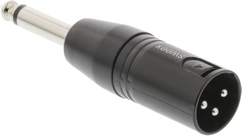 Adaptador Xlr Xlr Pin Macho Mm Macho Negro Sweex Swop B