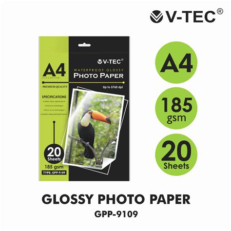 Jual Vtec Kertas Foto V Tec Photo Paper Vtec Glossy A Gsm