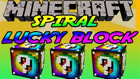 Spiral Lucky Block Mod Minecraft Med Softisffs Showcase Youtube