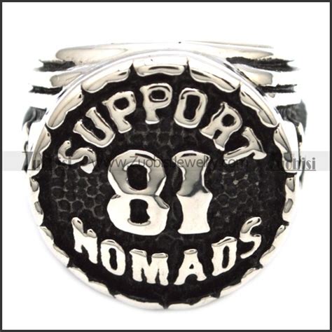 Support Nomads 81 Biker Ring R001836 Zuobisi Jewelry