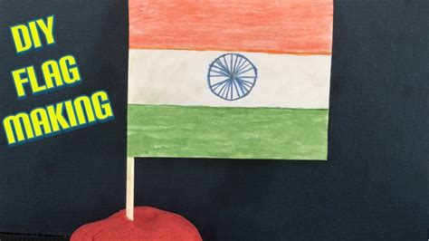 How To Make Indian Flag With Paper Diy Indian Flag Making Diy