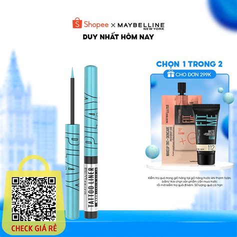 Bút Kẻ Mắt Nước 6 Màu Tattoo Liner Play 48h Lâu Trôi Maybelline New York 21ml