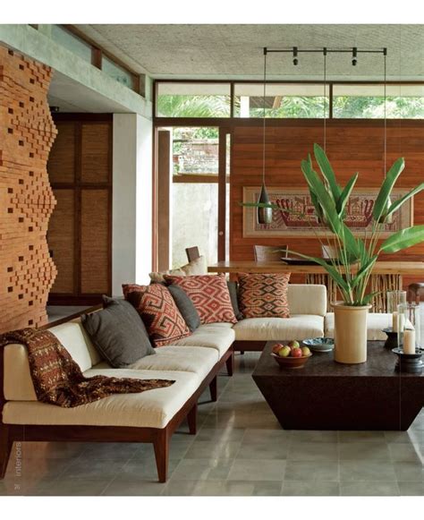 Living Rooms Balinese Interior Design Bali Style Brick Wall Google