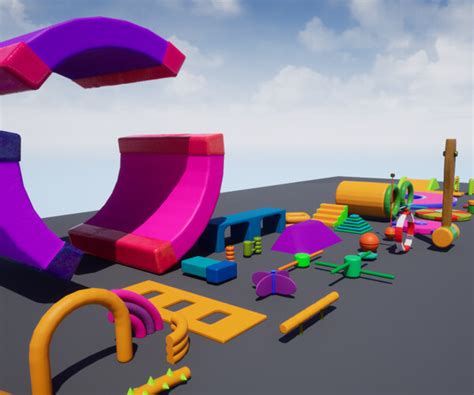 Artstation Fun Obstacle Course Expansion For Unreal Engine Game Assets