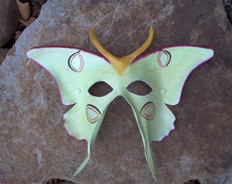 Luna Moth Leather Mask - Etsy